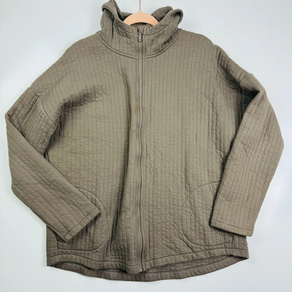 Gap Brown Jacquard Full-Zip Jacket Size XL Tall - Picture 3 of 11